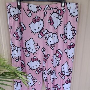 Hello Kitty Pink Pajama Bottoms for Women.  Size XL.